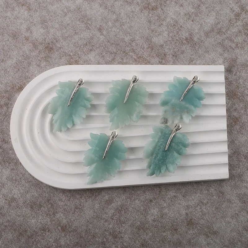B&F Handmade Amazonite Pendants, Genuine Natural stones beads, Unique Stones for jewelry & DIY Earring Beads