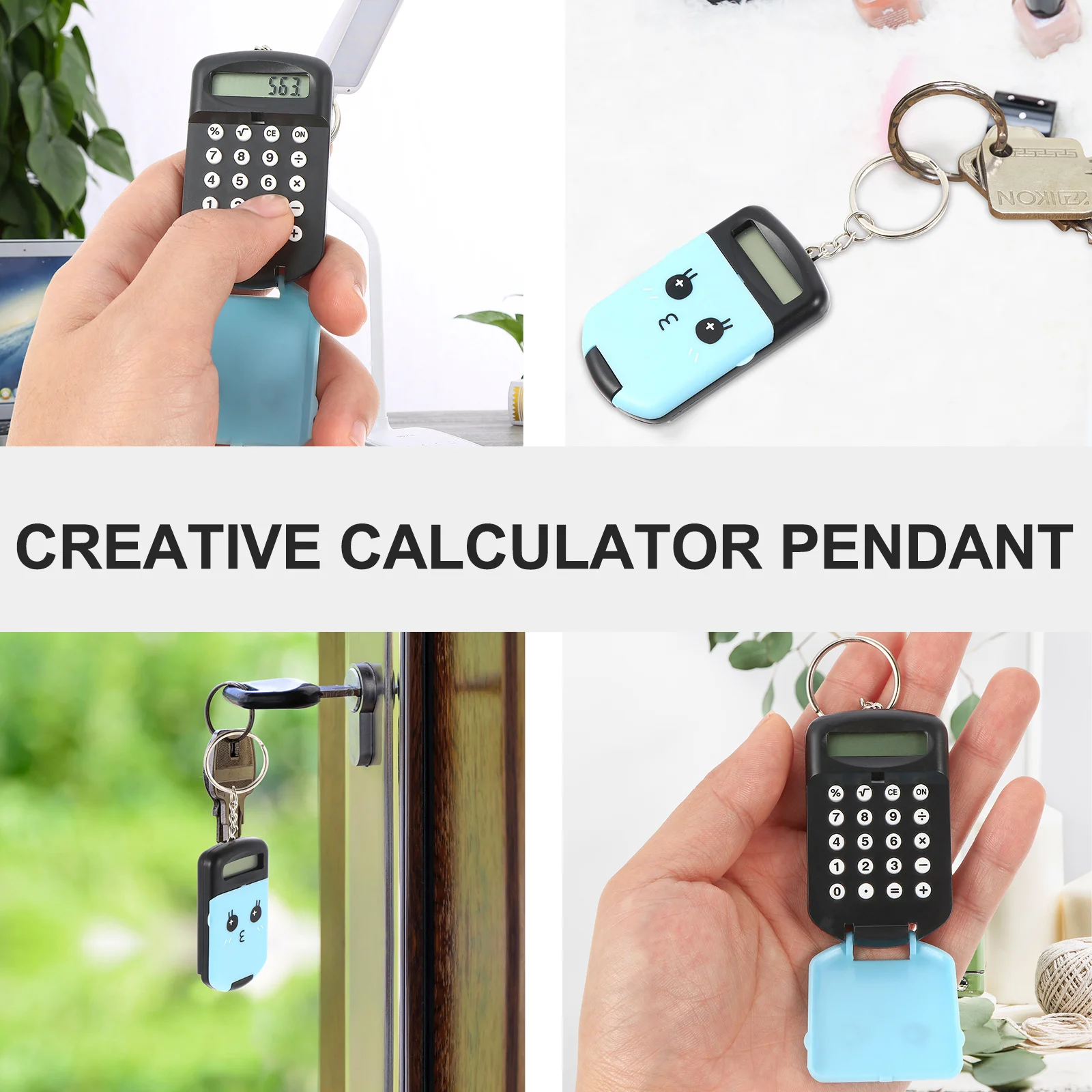 

2Pcs Portable Calculator Mini Electronic Calculator for Students Lightweight Arithmetic Tool Exam School Office Use