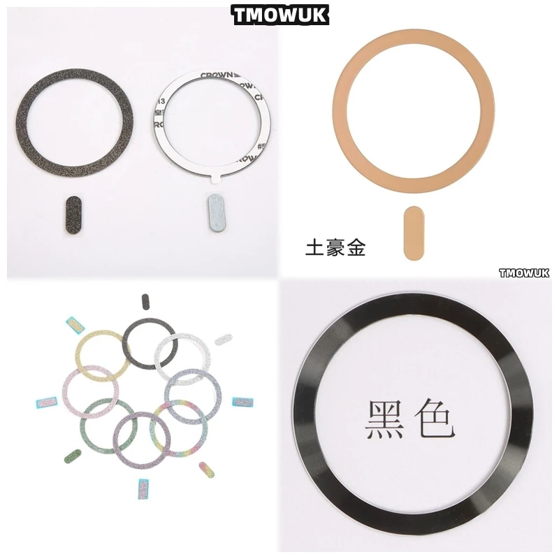 

For HUAWEI Mate 30 40 50 60 70 X3 X5 P40 P30 Pro RS Nova 9 For Magsafe Magnetic Metal Ring Sticker For Qi Wireless Charging