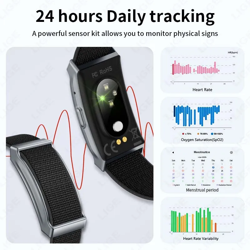 Новые умные часы с двумя ремешками, умные часы, ремешок для женщин, мониторинг сердечного ритма, сна, водонепроницаемый мужской умный браслет, спортивный фитнес-трекер