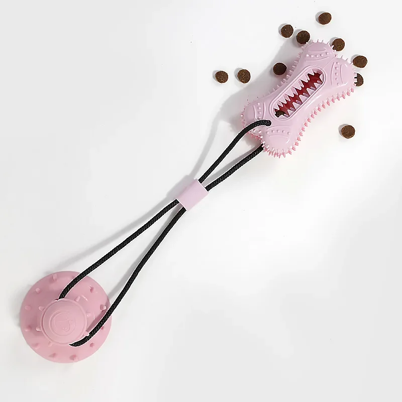 Pet Suction Cup Pull Rope Bite Resistant Teeth Cleaning Food Leakage Ball Dog To Relieve Boredom Stress Fun Pet Toys Supplies - Image 2