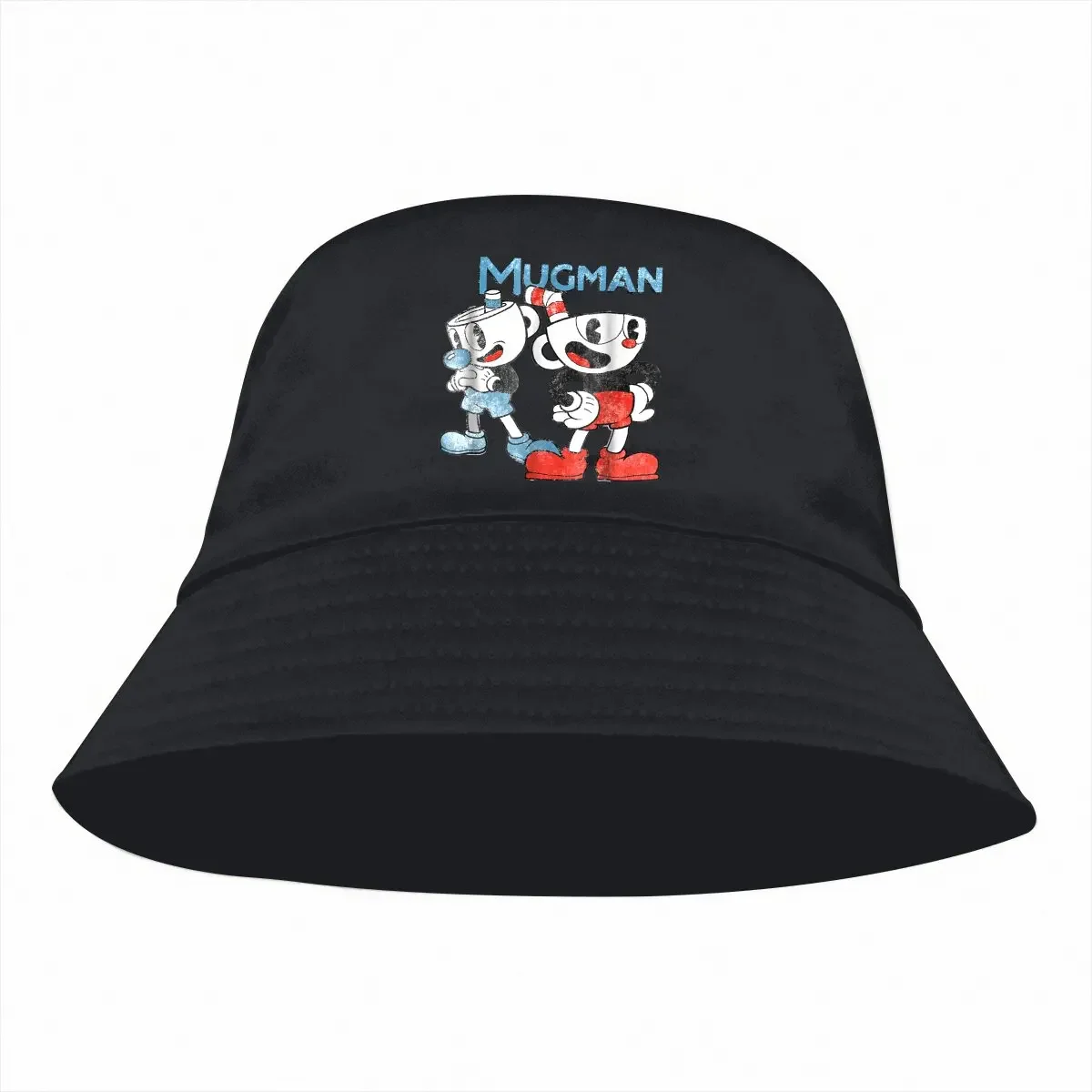 Cuphead Chalice Game Bucket Hat Dynamic Duo Graphic Men's Women's Fisherman Cap Hip Hop Beach Sun Fishing Hats