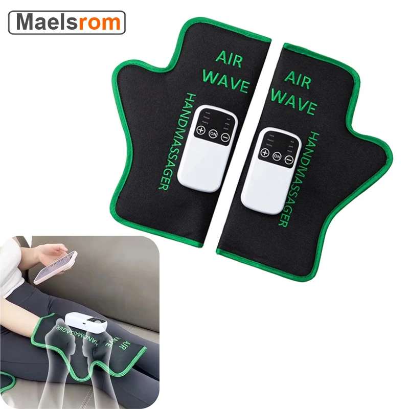 

Heating Hand Massager with Air Compression 3 in1 Kneading Massage Adjustable Temperature Pain Relief for Office USB Rechargeable