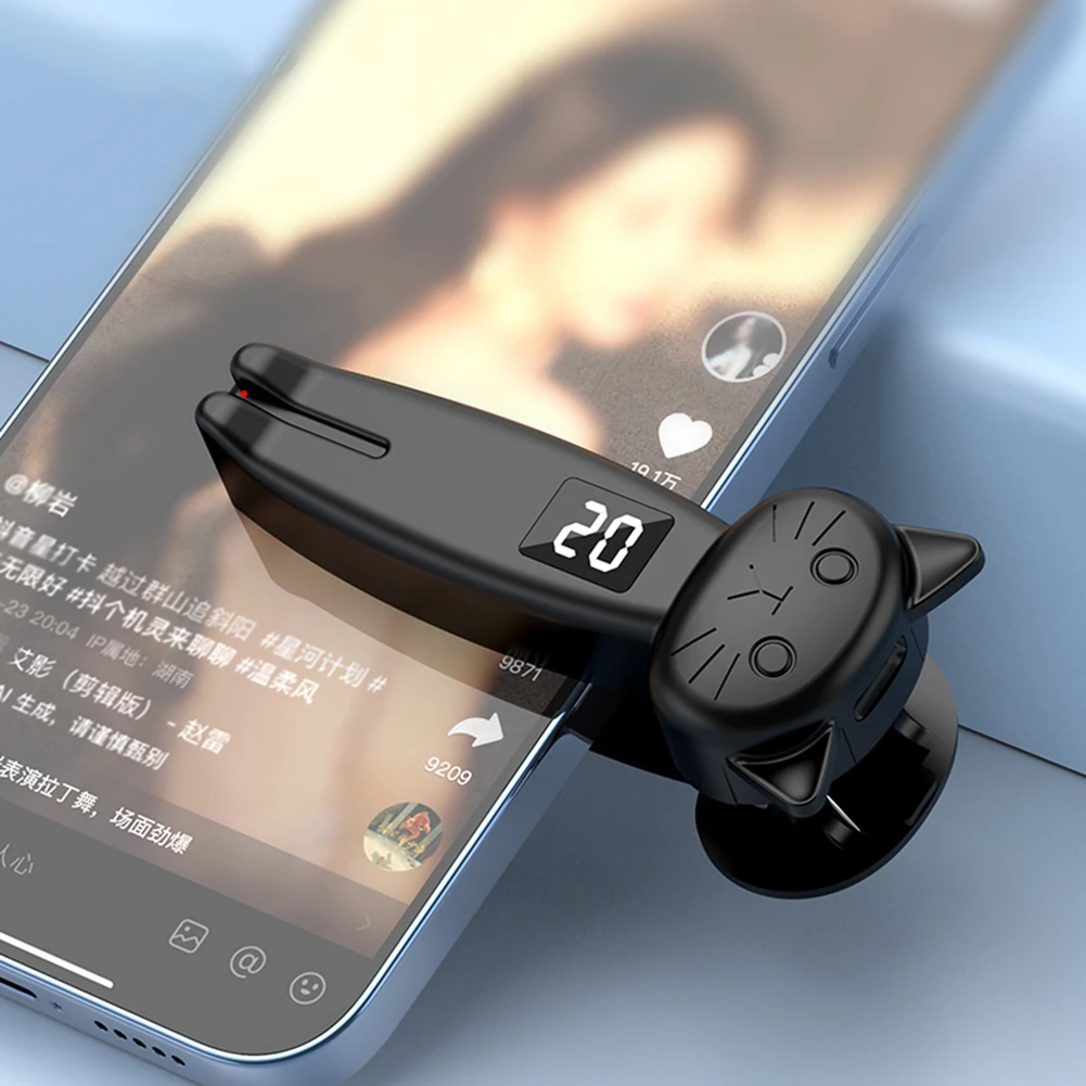 Wireless Remote Control Page Turner Bluetooth5.3 Camera Shutter Auto Clicker Phone Screen Tapper Device for Android&IOS