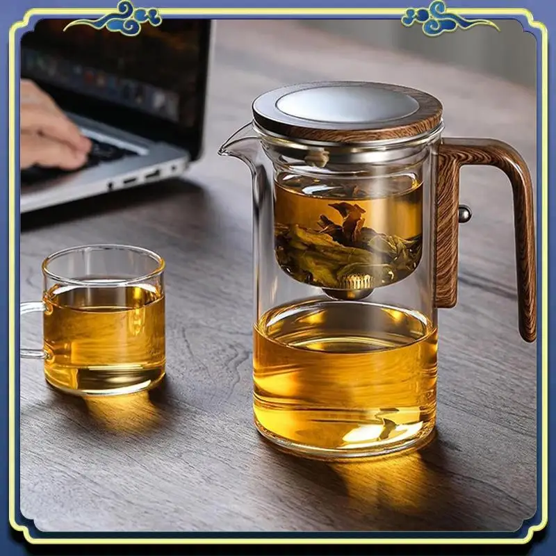 

Latest 600Ml Magic Teapot Water Separation Glass Teapot Magic Teapot With Infuser Glass Teapot With Strainer