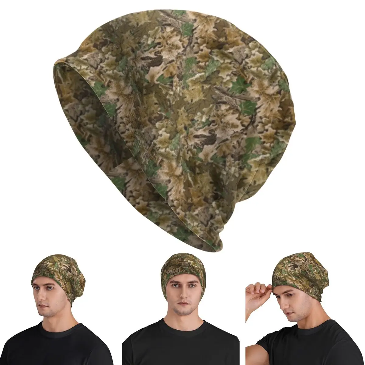 

Real Tree Skullies Beanies Hats Warm Autumn Winter Outdoor Cap Knitted Bonnet Caps for Unisex Adult