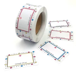 250Pcs Rectangle Canning Labels for Food Containers Jars Kitchen Restaurant Storage Organization,Can write,1