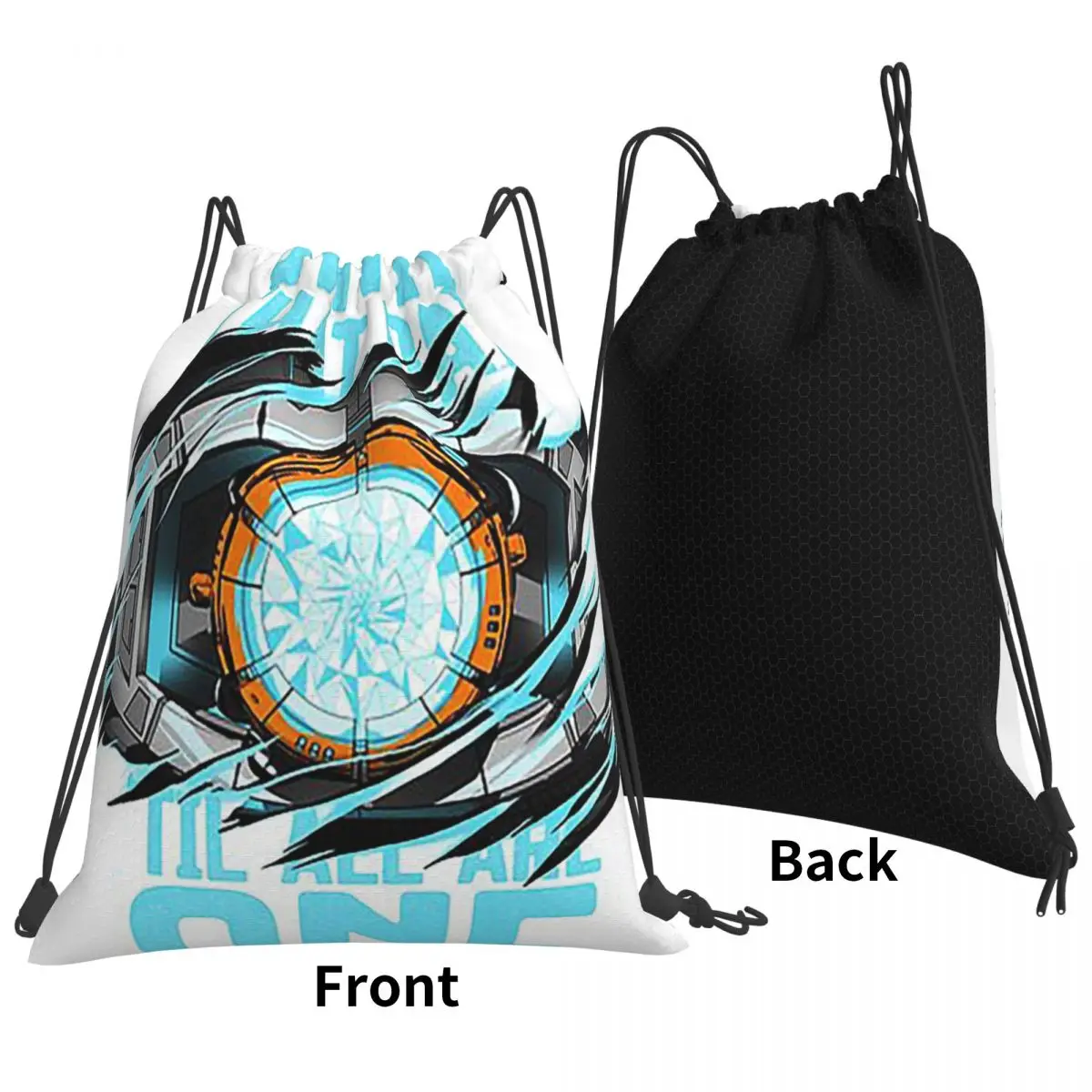 Til All Are One Backpacks Fashion Portable Drawstring Bags Shoes Bag Book Bags For Man Woman Students