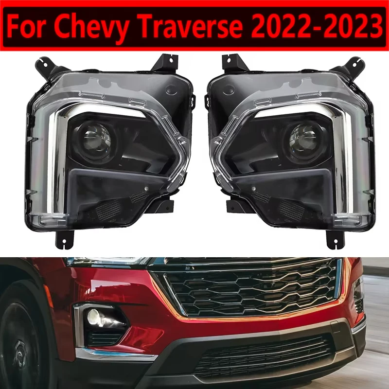 

85523709 85596374 Car LED Headlights Fog Lights Signal Assembly For Chevy Traverse 2022-2023 Without Daytime Running Lights