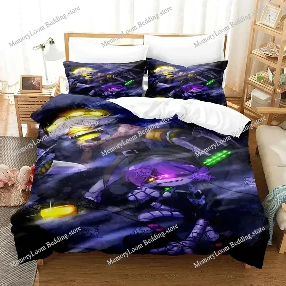

Anime Character Cute Murder Drones Bedding Set Full/Queen/King Size Duvet Cover Pillowcase Kids Adult Soft Home Textile Set