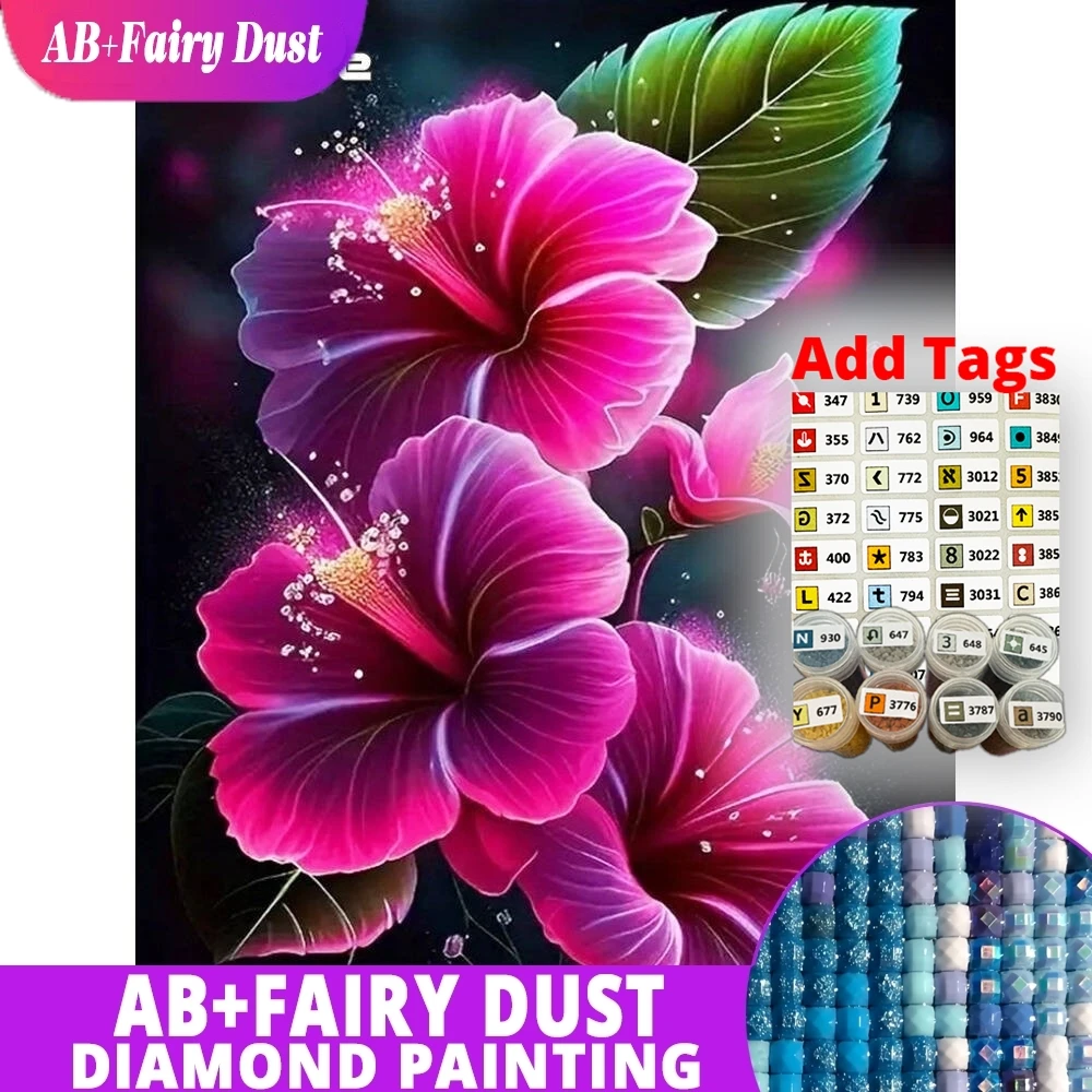 AB Peri Tozu Elmas Boyama Zambak Çiçeği DIY Akrilik El Sanatları Malzemeleri Elmas Mozaik Resim Rhinestones El Yapımı Hobi