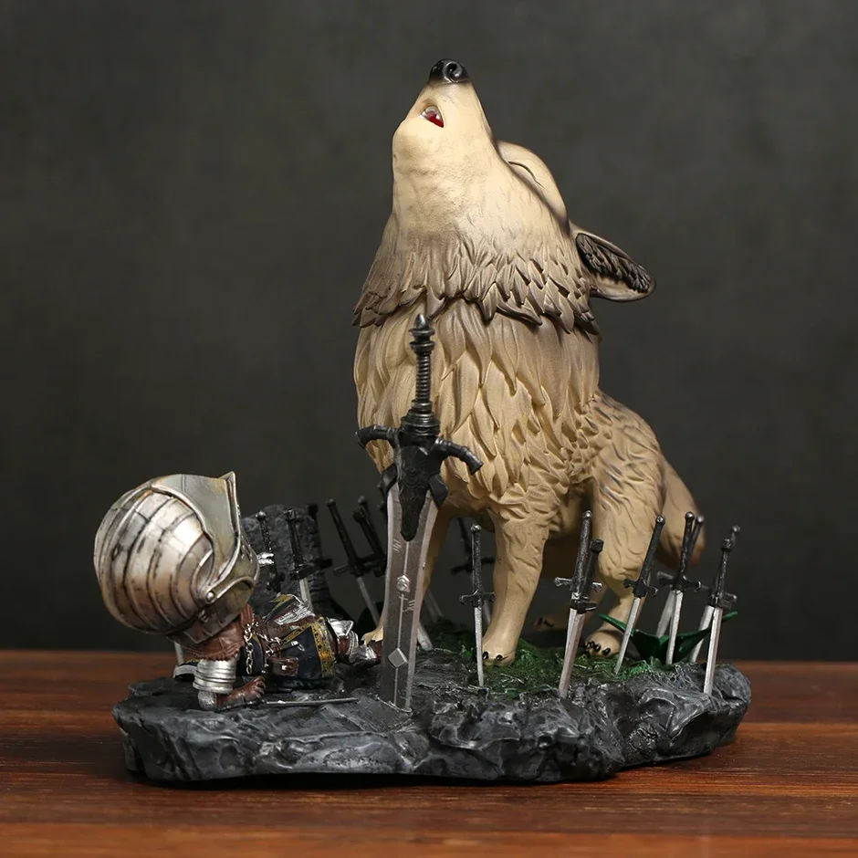 22 cm Dark Souls el gran lobo gris Sif colección figura modelo estatua