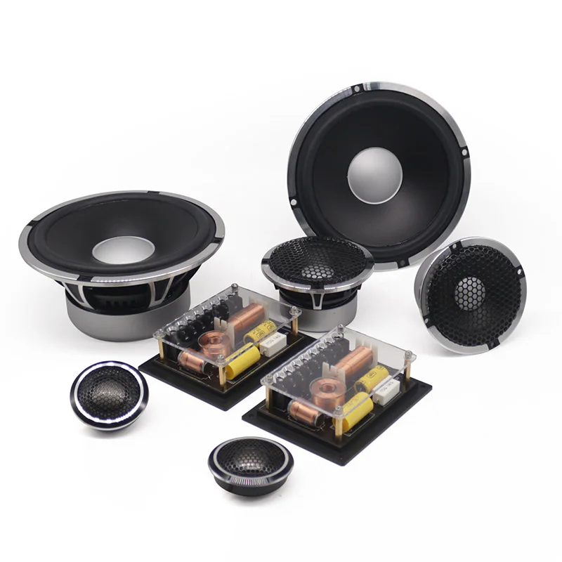 Sennuopu SK-8 Door Speaker Car Audio Tweeter Midrange Bass Woofer 3 Way Speaker for Cars Aluminum 12V Universal Speakers Sets