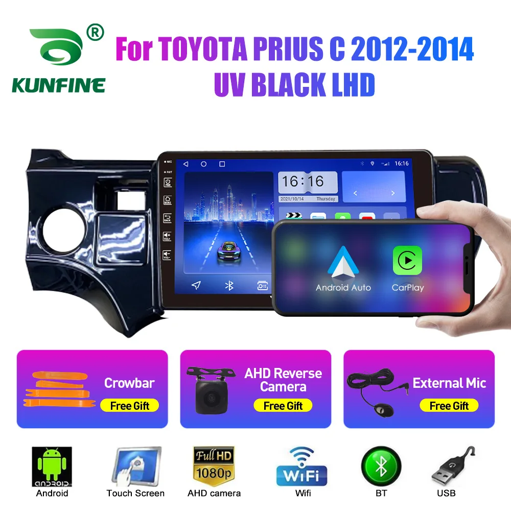 For Toyota Prius C 2012-2014 Android Car GPS Navigation With Rear View Camera All-in-One Unit