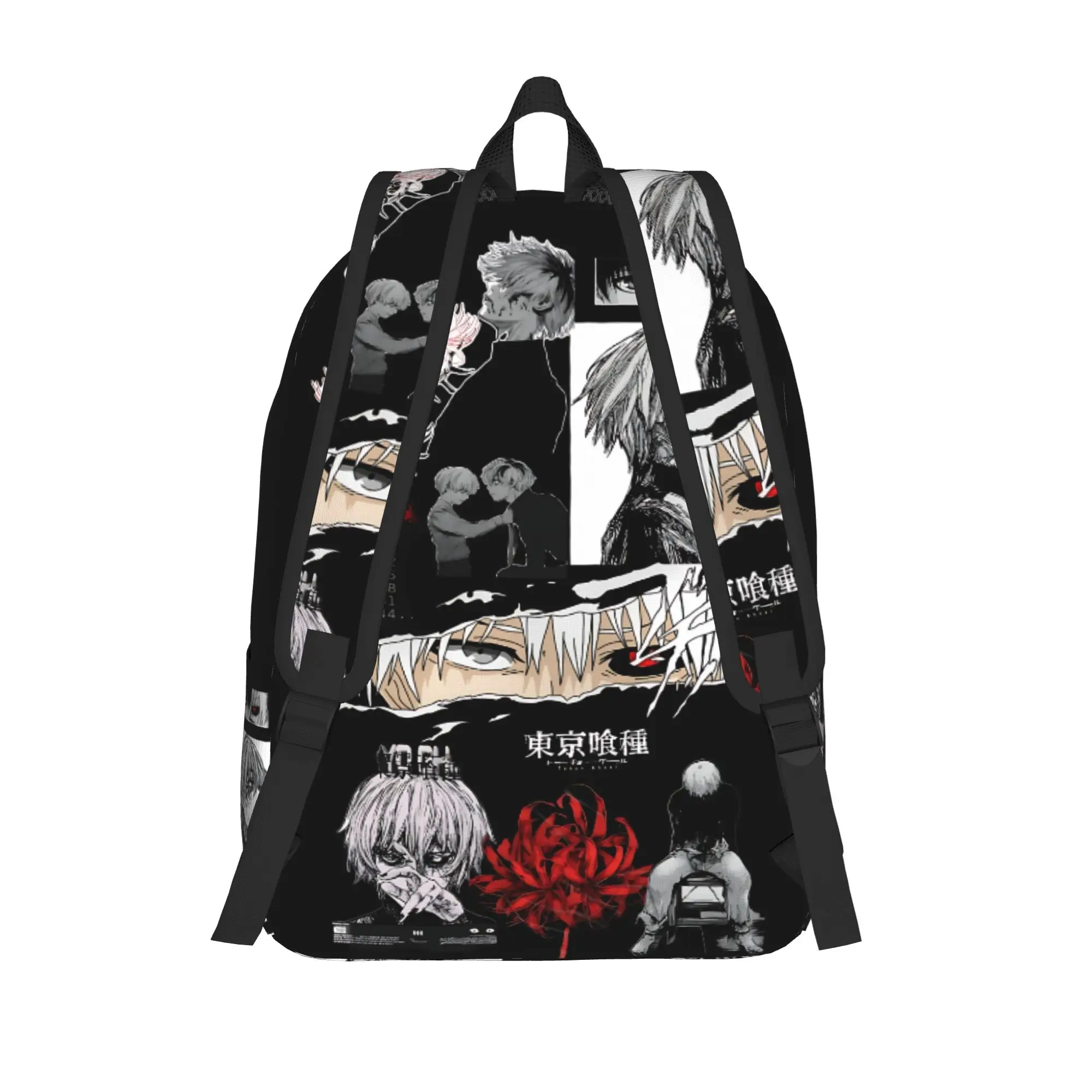 Fashion Halloween Tokyo Ghoul Kaneki Backpack  Mochilas Light Outdoor Zipper Closure Rucksack