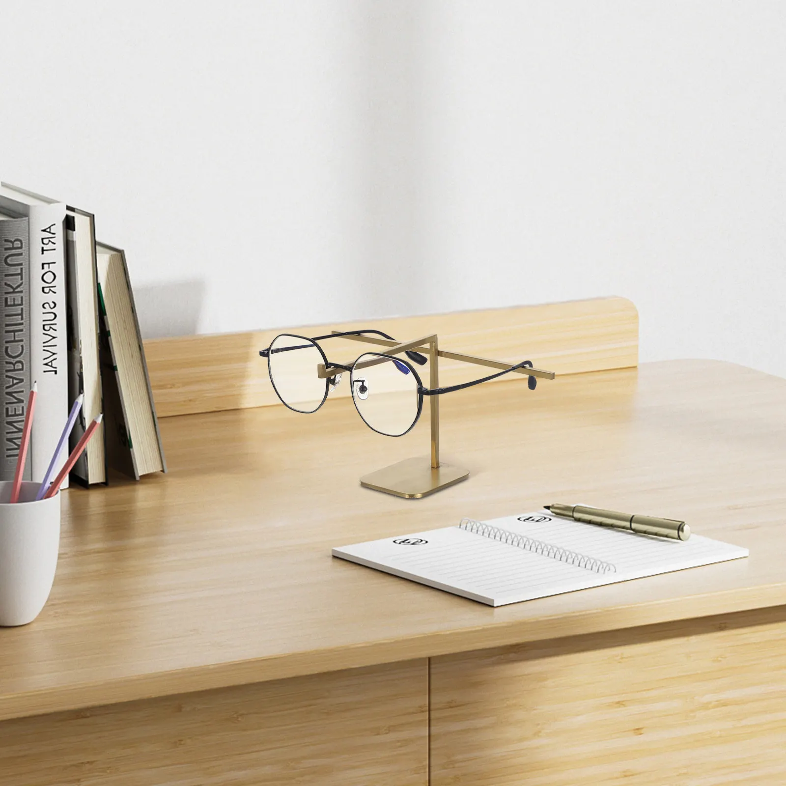 Eyeglass Display Stand Stainless Steel Detachable Eyewear Holder Rack Countertop Sunglass Organizer Retail Home