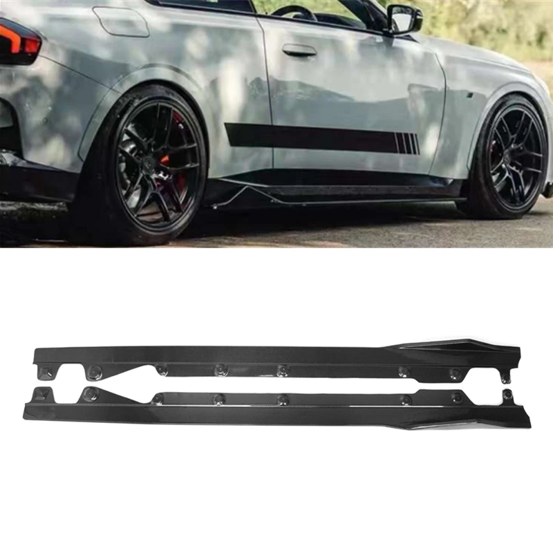 M235i M240i Mt-c Style Carbon Fiber Bumper Side Skirts For Bmw 2 Series 2-door 2022+ G42 Rear Side Skirts