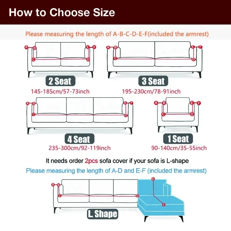 Capas elásticas do sofá para a sala de estar, sofá de canto Slipcovers, tampa do sofá do Natal, 3D, 1-4 Seater