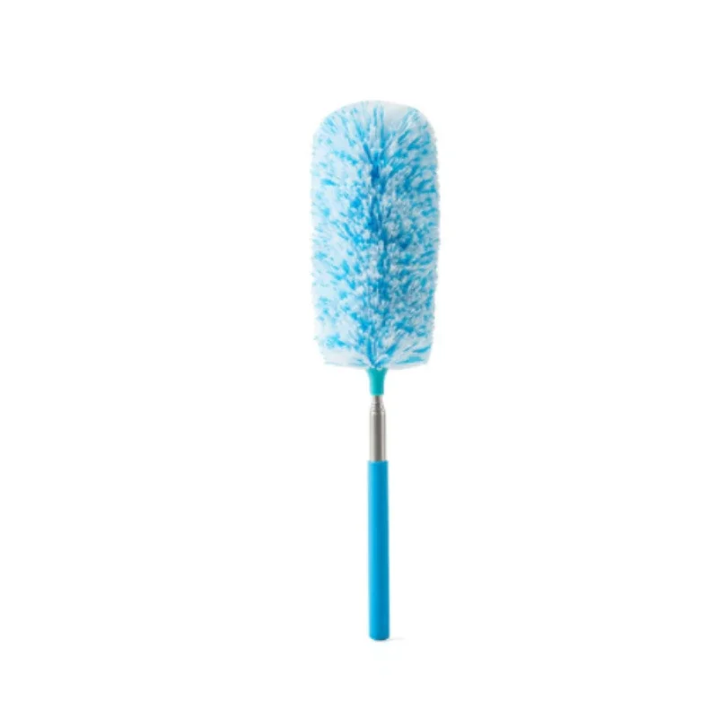 Retractable electrostatic duster, microfiber, flexible duster, household cleaning feather duster