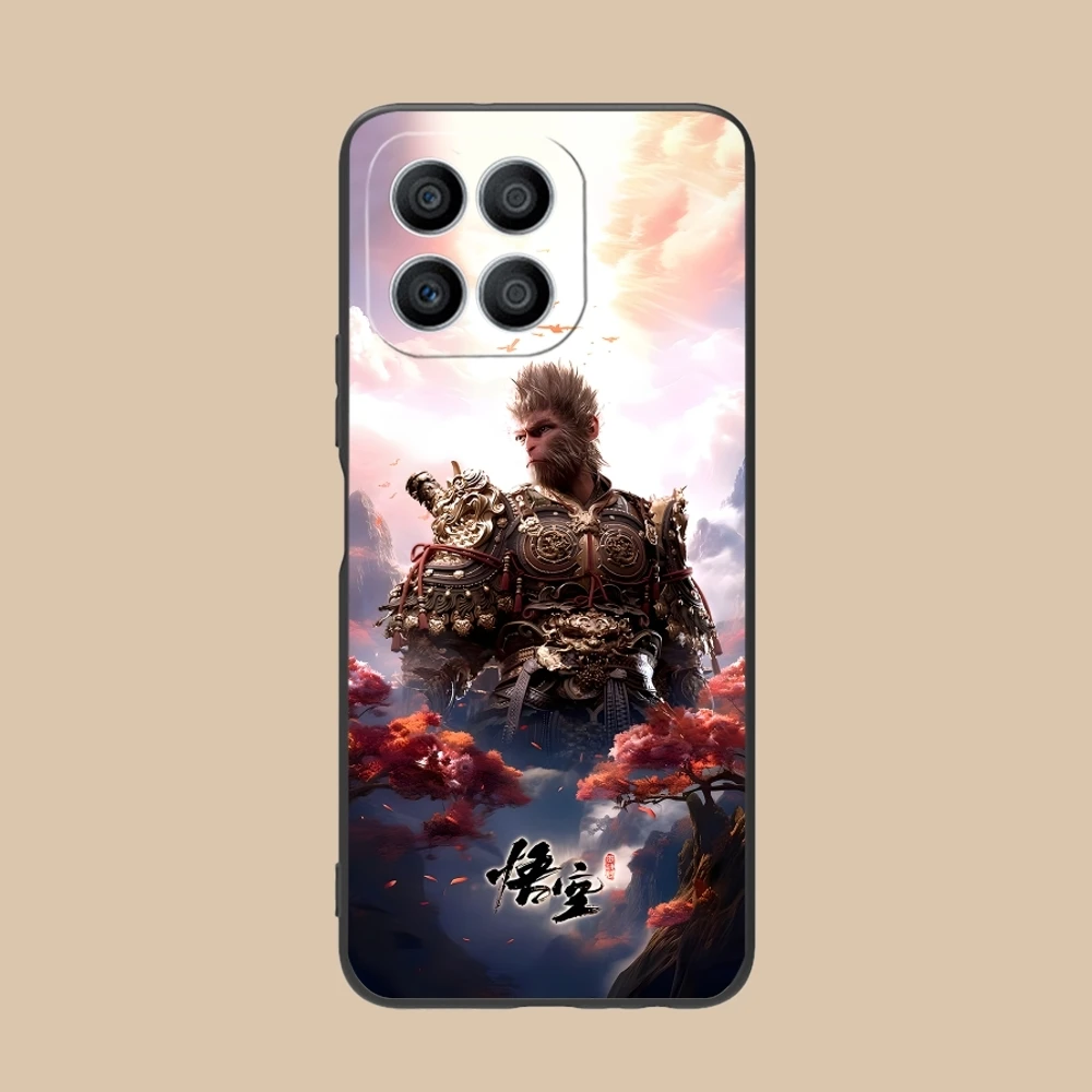 Black Myth Wukong Mobile Cell Phone Case for Huawei Honor 90 80 70 60 50 30 20 10 9 8 7 Pro S SE Lite 5G Black Phone Cover Shell image 6