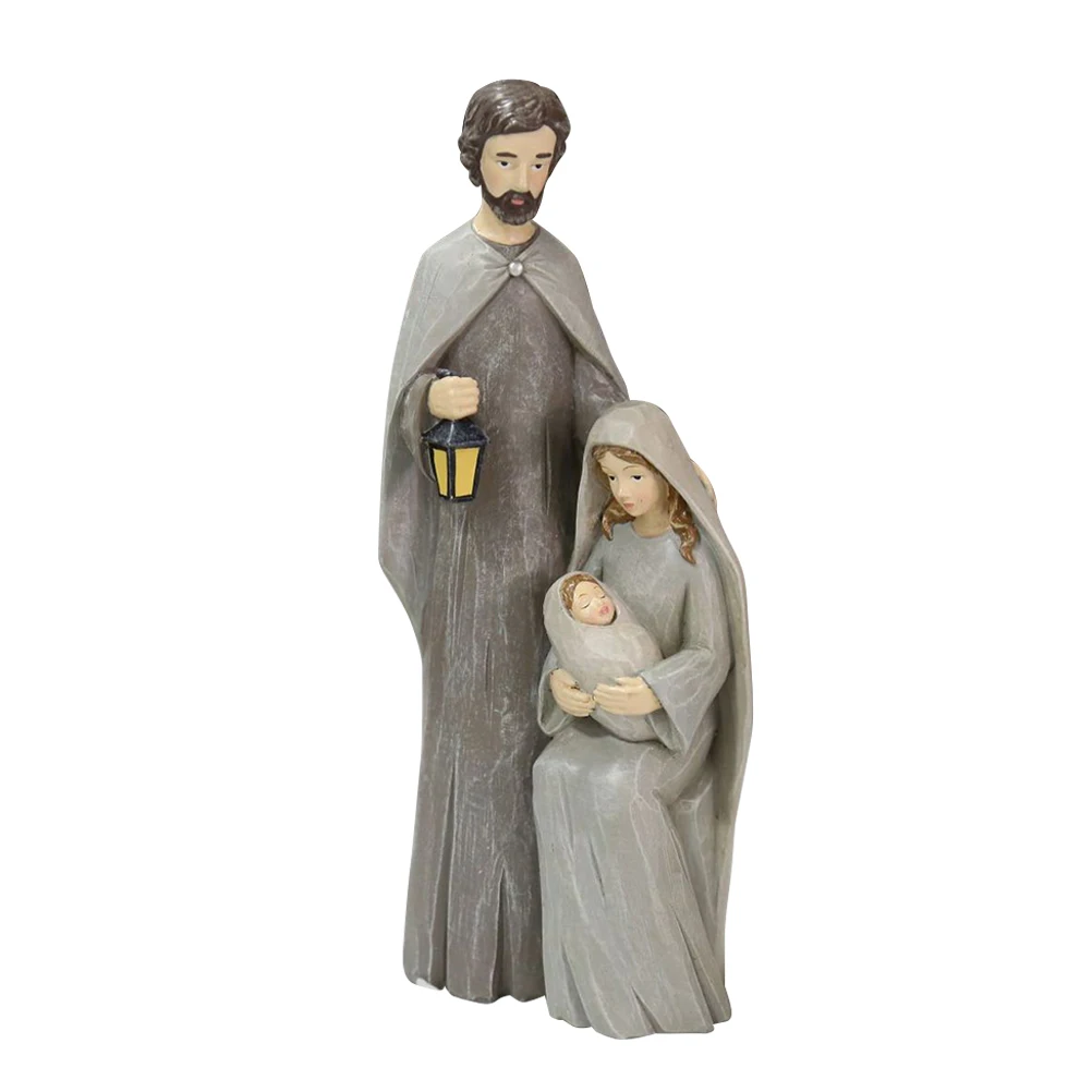 Kerststal Figuren Ornamenten Hars Ambacht Traditionele Kerststal Figuren Hars Figuren Standbeeld Christus Geboorte van Jezus O