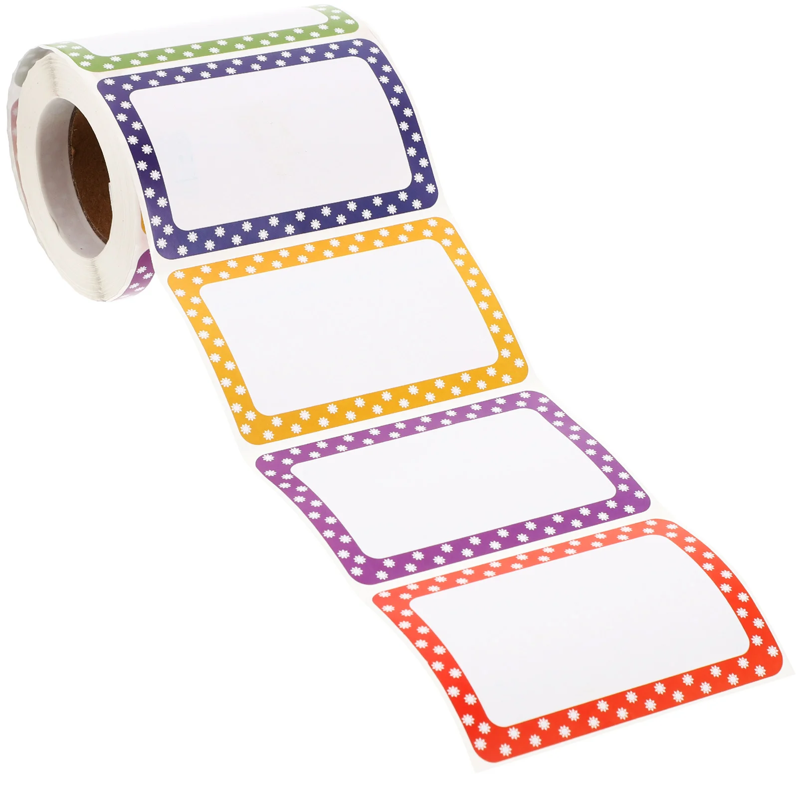 

1 Roll Writable Name Tag Sticker Label Self-Adhesive Sorting Decals Name Label Stickers for Office Home School