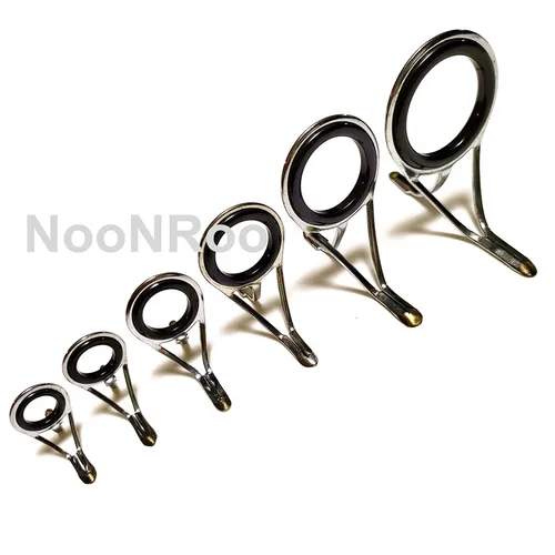 NooNRoo-Modelo T, pelacables de doble Pie, guías de reducción de servicio mediano, de reparación de caña de pescar Bricolaje, construcción