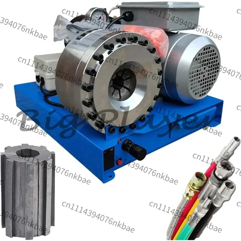 2.2KW Electric Hydraulic Hose Crimping Machine 110V/220V/380V Hydraulic Hose Pipe Crimper Industrial Rubber Hose Press Machinery