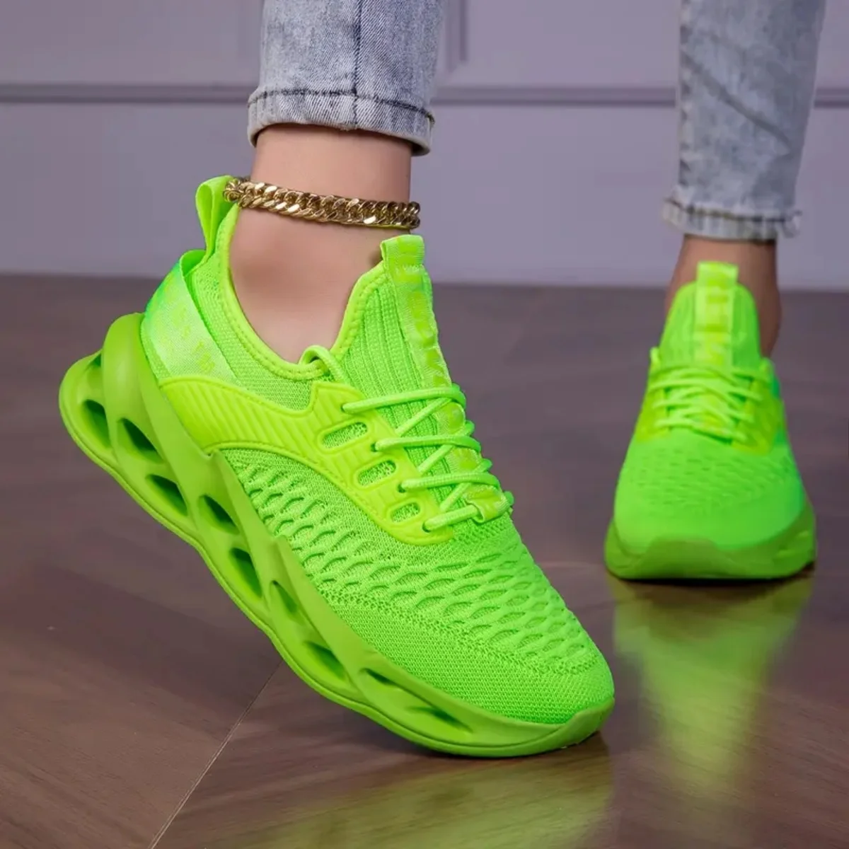 Women's  Breathable Casual Sneakers, Lightweight Stylish Versatile, Nice Color Matching, Athletic Shoes for Daily Leisur