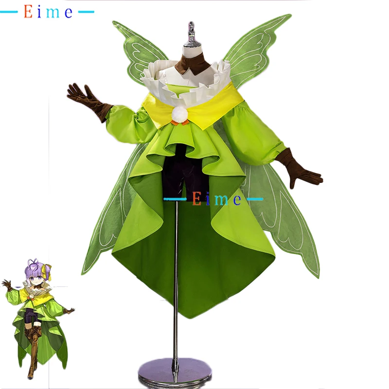 

Kazuradrop Cosplay Costume Game FGO Cosplay Women Cute Party Suit Green Fairy Dress Halloween Carnival Uniforms Custom Made