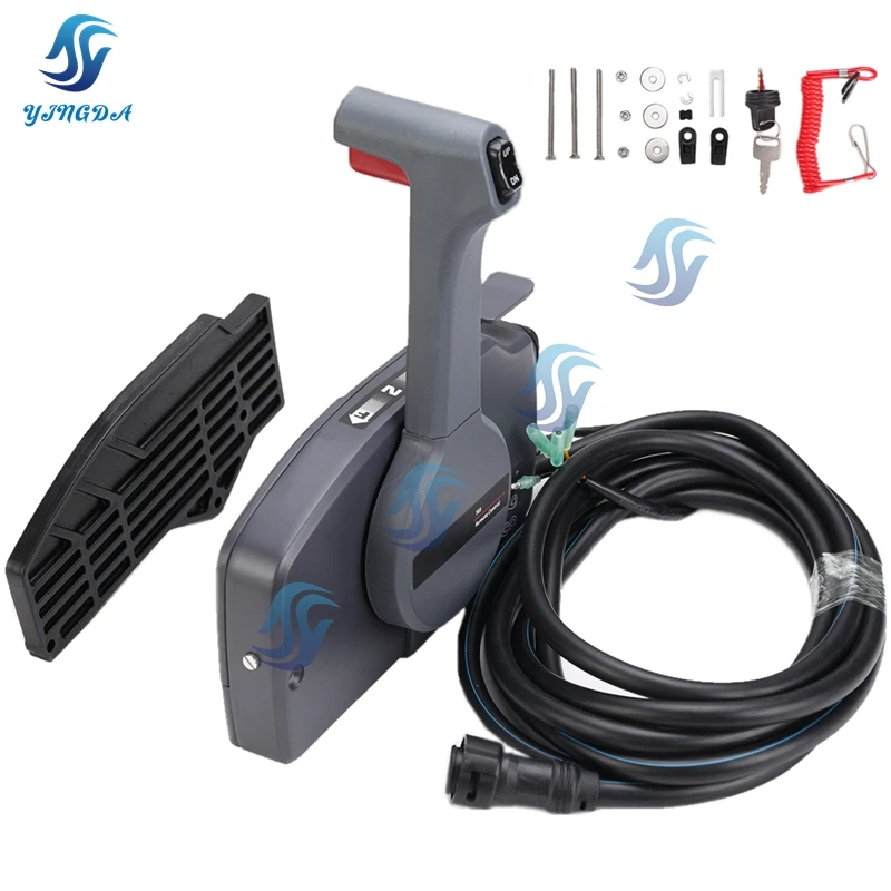 Side Mount Remote Control Box for Yamaha Outboard Engine 703-48203-15 7P;703-48230-14 7P;703-48207-22 10P;703-48272-12 10P