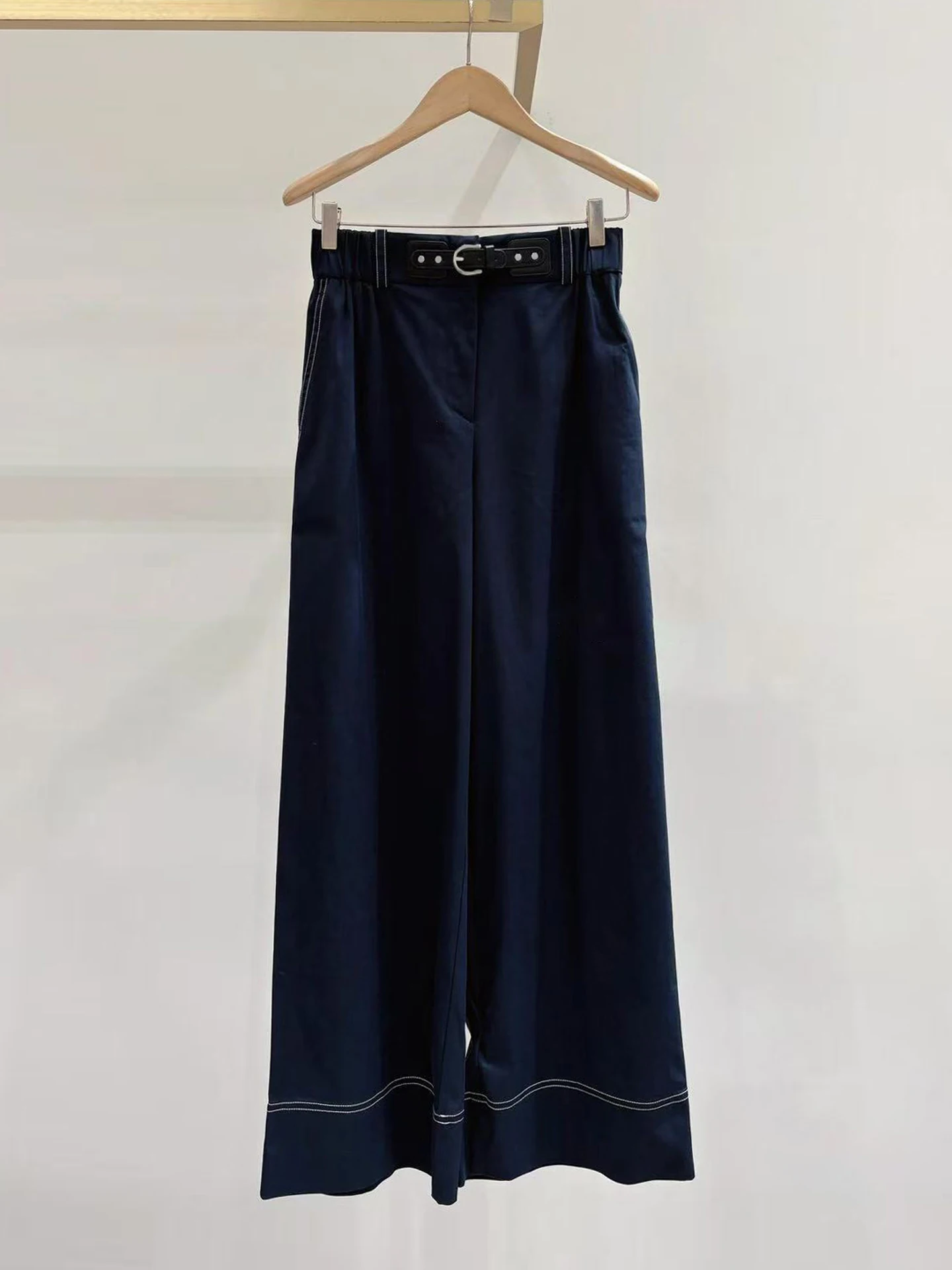 하이웨이스트 와이드 레그 청바지 여성 캐주얼 루즈핏 다용도 하이웨이스트 와이드 레그 데님 팬츠 가을 시즌용