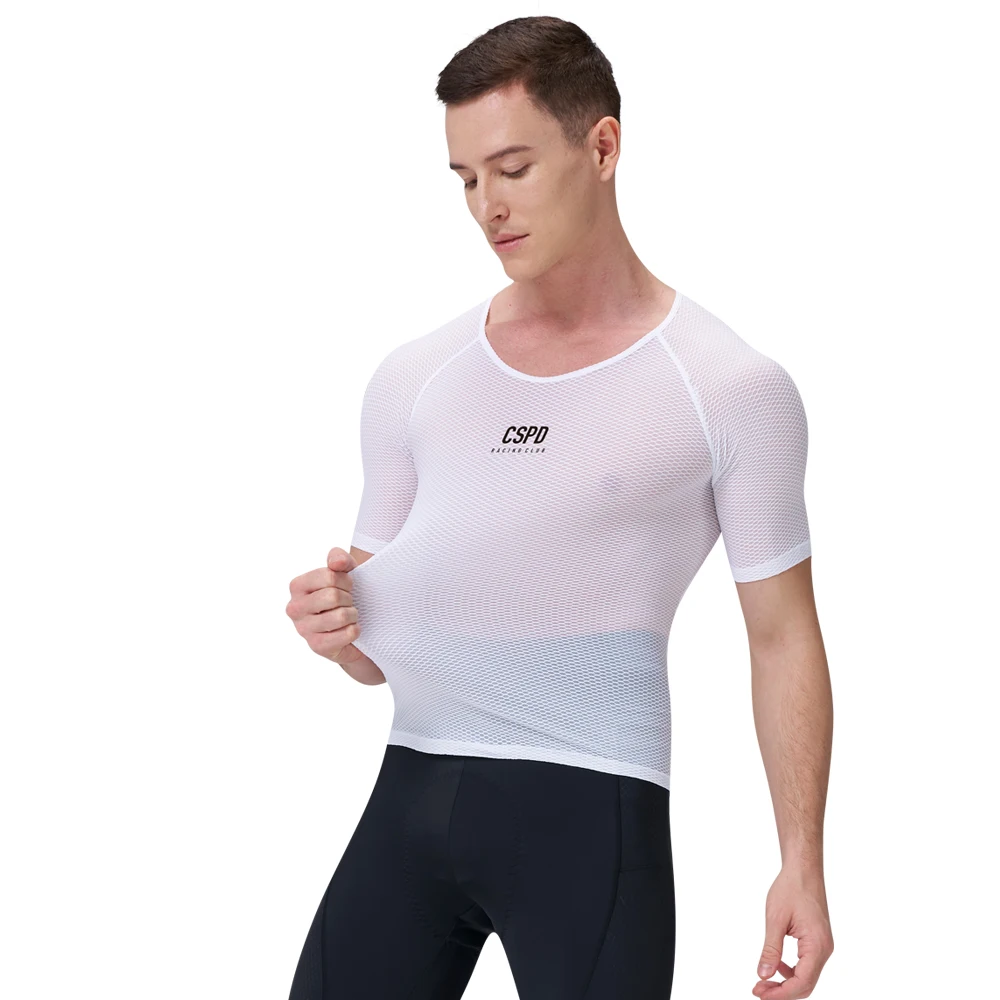 CSPD Cycling Base Layer Sleeveless Quick Dry MTB Road Bicycle Underwear Vest High Quality Elastici Mesh Cycling Base Layer