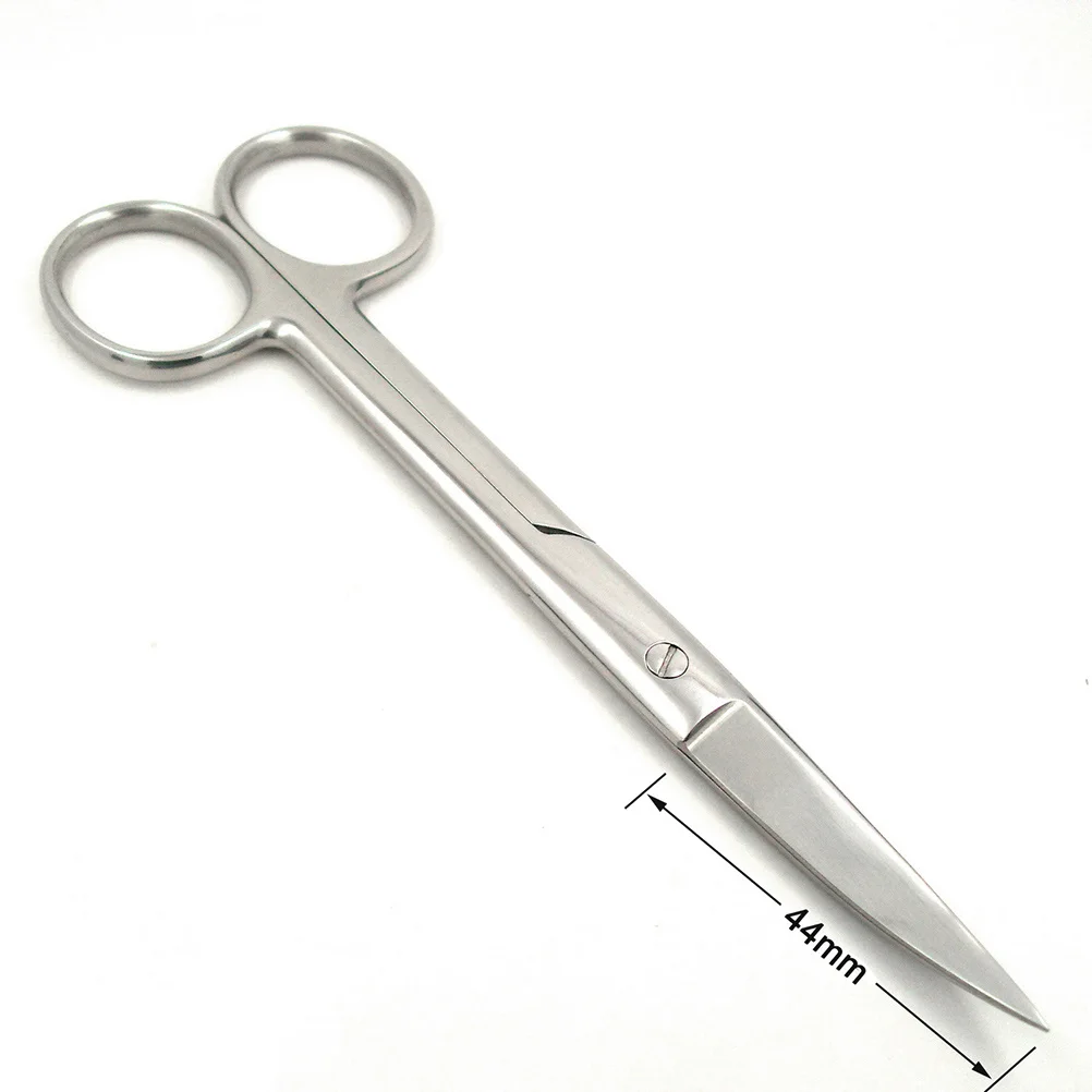 

14Cm Stainless Steel Eyebrow Scissors Professional Curved Blade Tweezers Style Makeup Tool for Eye Shadow Stickers