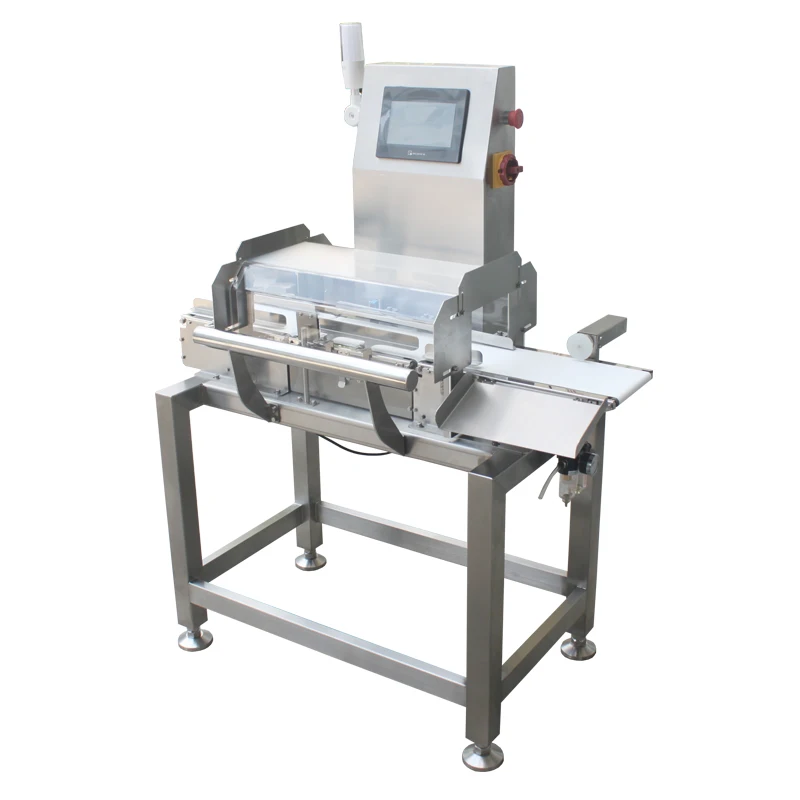 

Dynamic Check Weigher Touch Screen Conveyor Belt Scale for Small Light Package Products Sachets