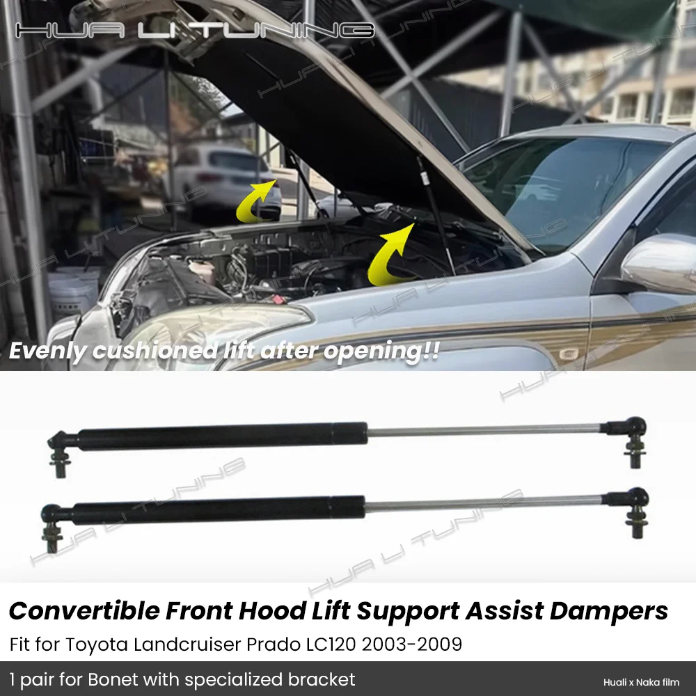 Für Toyota Landcruiser Prado LC120 2003-2009 Heben Unterstützung Front Hood Dämpfer Bonet Gas Frühling Assit Streben Auto zubehör