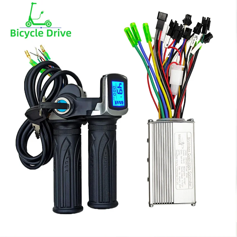 

24V 36V 48V 250W 350W 13A 15A Brushless Motor Drive Universal Controller LCD Speed Display Throttle for Electric Bicycle Scooter