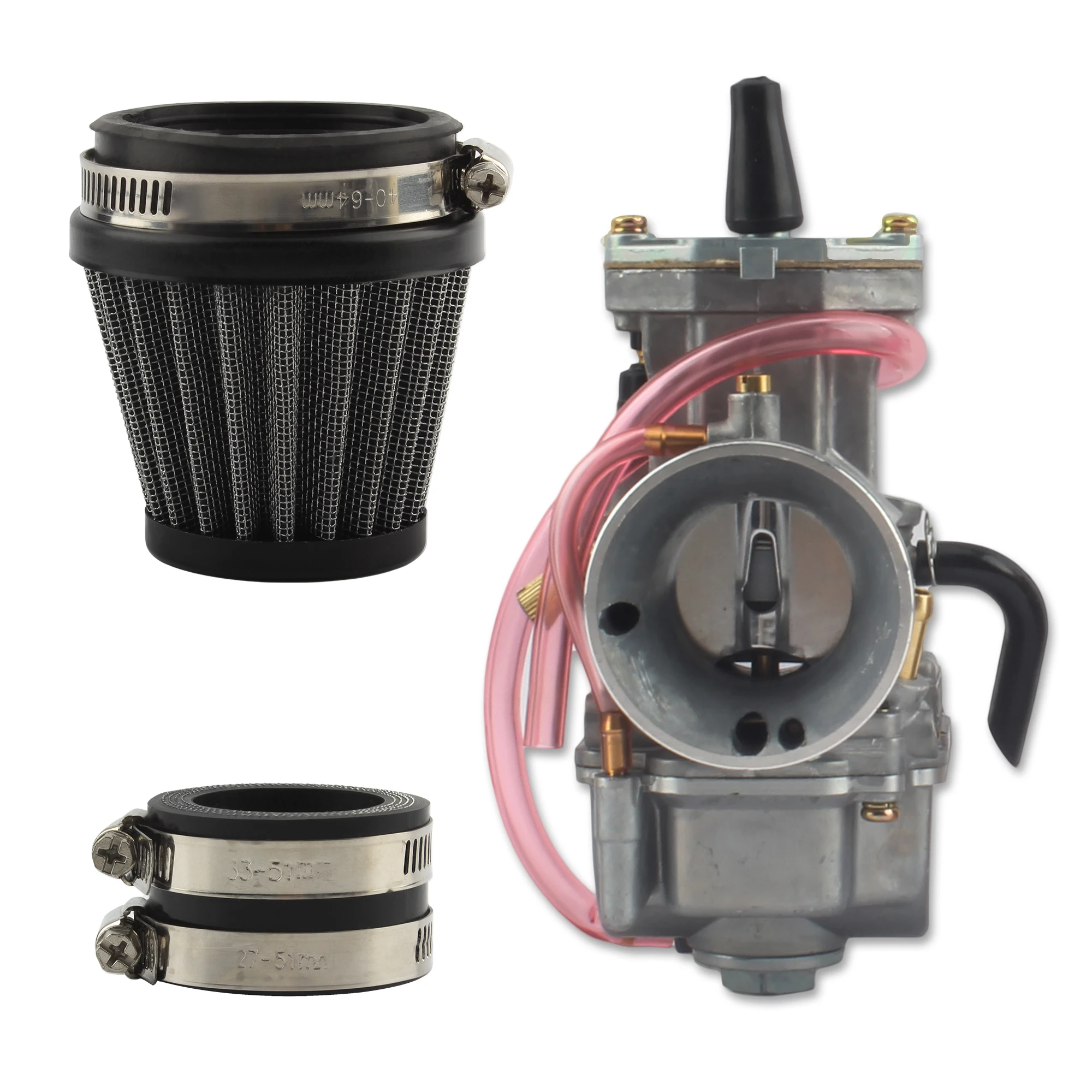 ل KOSO Keihin PWK 30 32 دراجة نارية المكربن مع فلتر الهواء كمية الأنابيب GY6 2 السكتة الدماغية موتوكروس صغيرة ATV دراجة الطرق غير الممهدة الذهاب كارت
