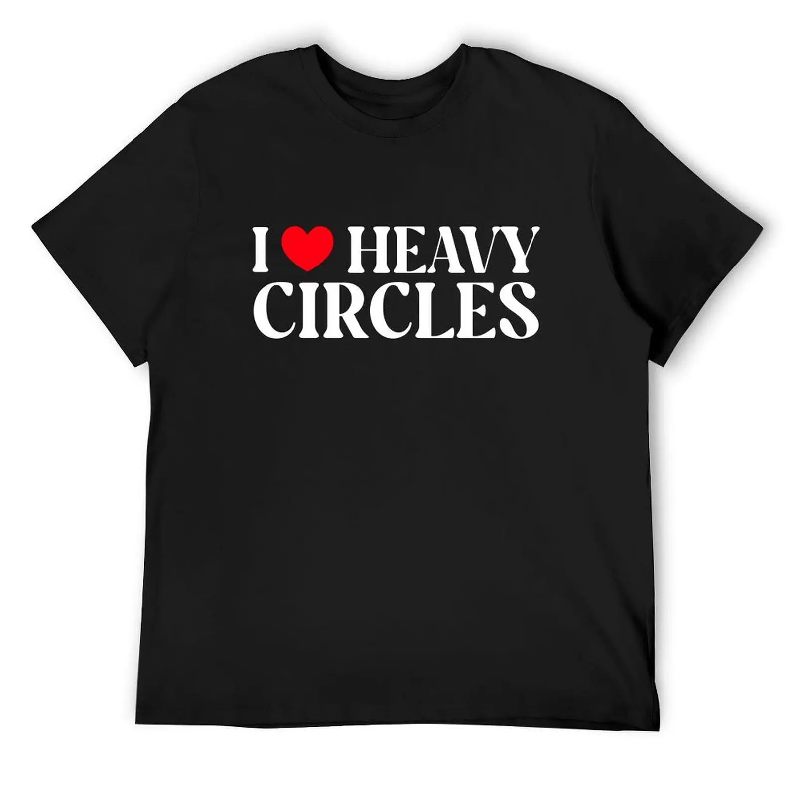 

I Heart Heavy Circles T-Shirt summer tops quick-drying shirts men graphic