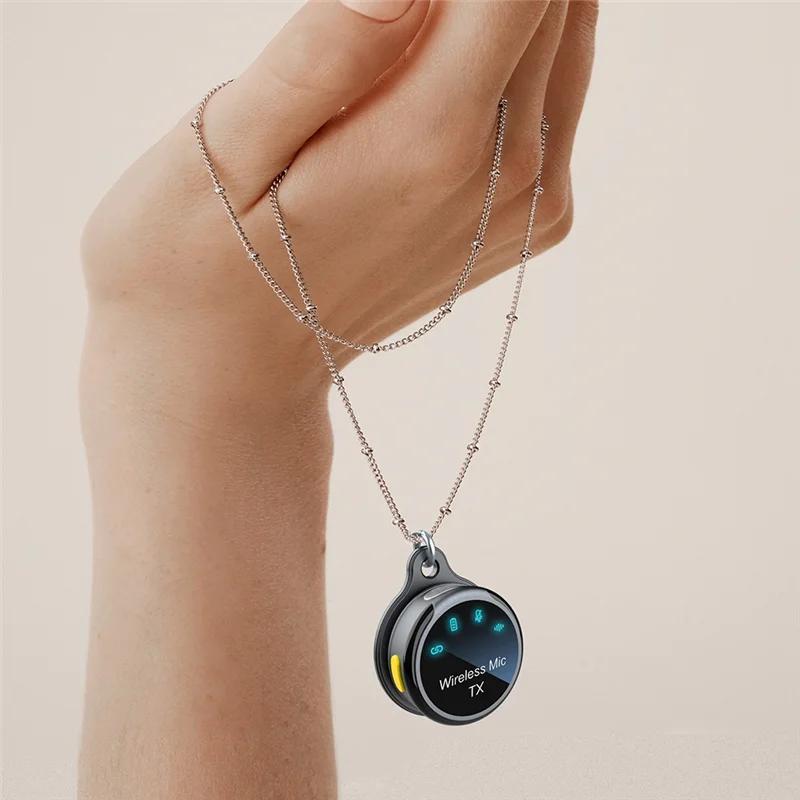 ELEC-ميكروفون Lavalier لاسلكي مغناطيسي لتسجيل الصوت والفيديو وتقليل الضوضاء مع علبة شحن