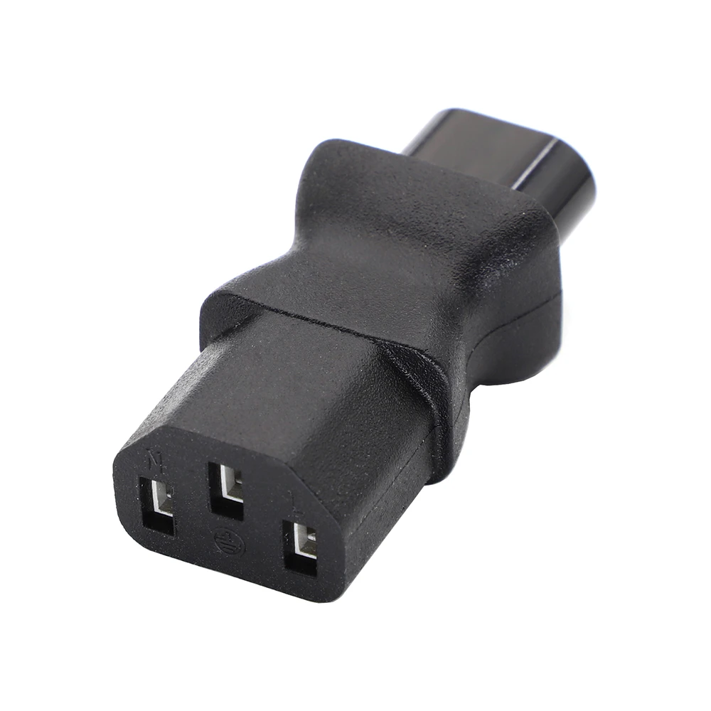 C8-C13 IEC 320 C13 to C8 AC Power Adapter IEC 3Pole Female to C8 2Pin Male Figure 8 AC Converter Connector Socket Black 1pcs