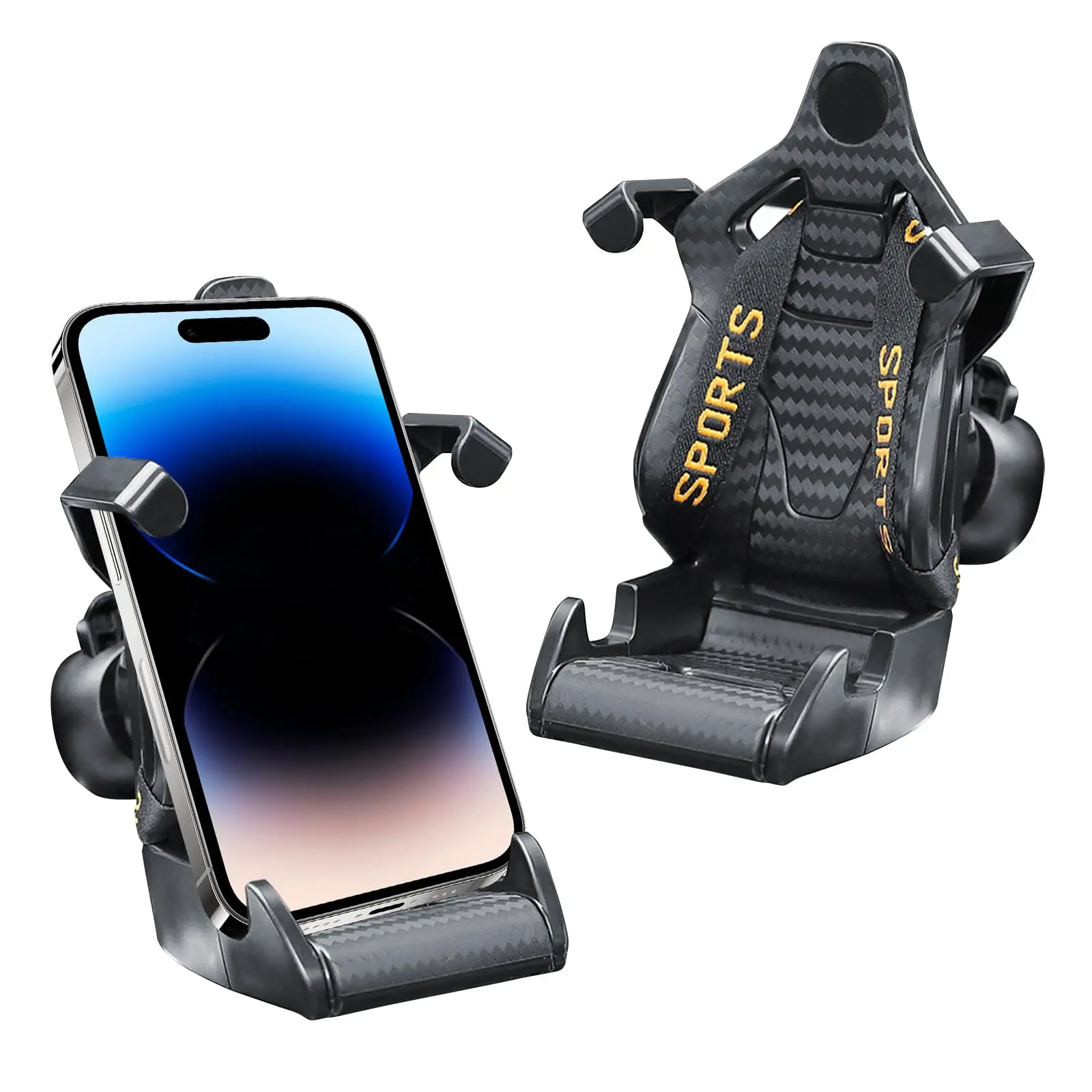Racing seat design Car Phone Holder Mount Stand Suction Cup Smartphone Mobile Cell Support in Car Bracket for IphoneSamsung mi