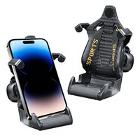 Racing seat design Car Phone Holder Mount Stand Suction Cup Smartphone Mobile Cell Support in Car Bracket for IphoneSamsung mi