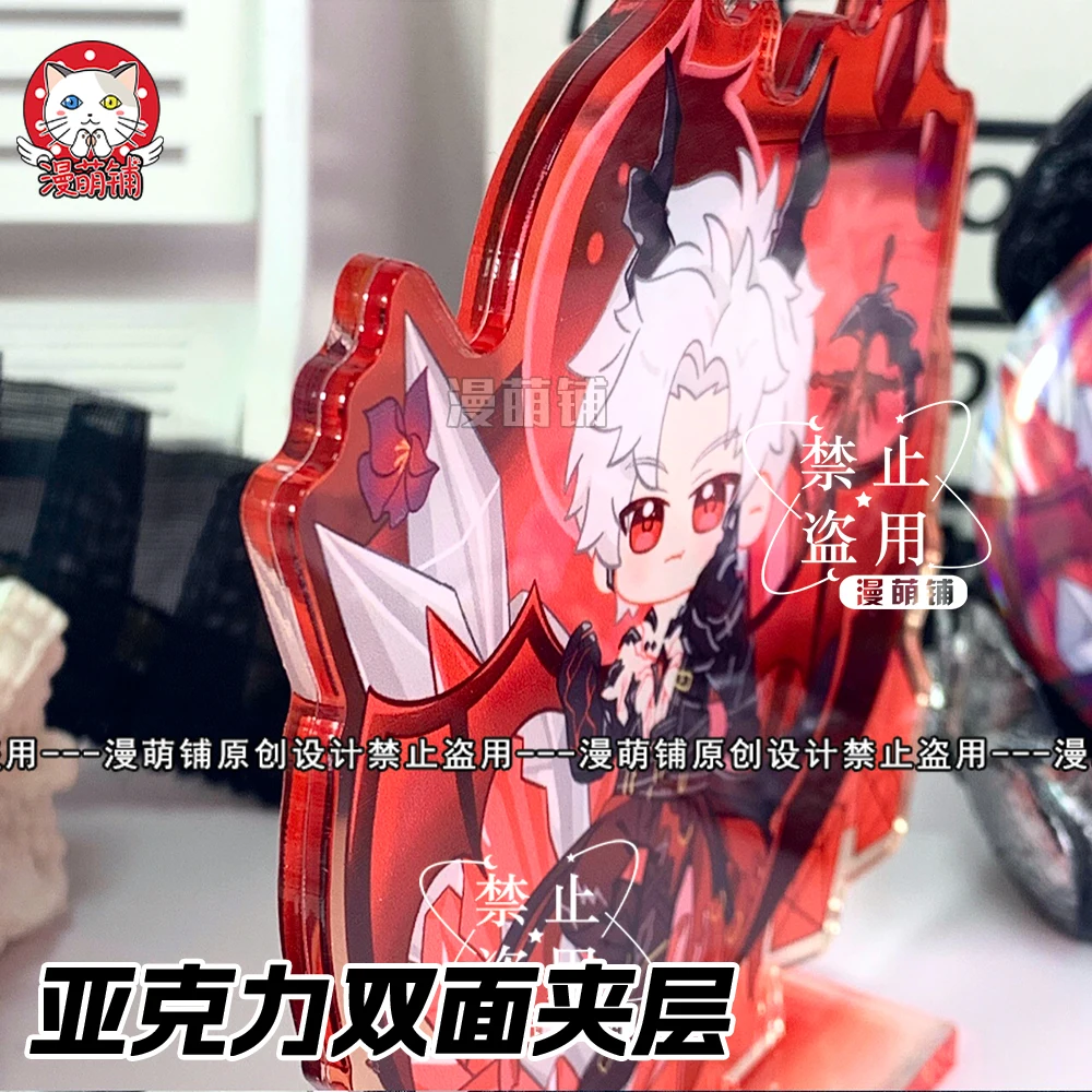 أنيمي الحب والمساحة العميقة سيلوس تأثيري الدائمة علامة الليزر شارة الاكريليك حامل الشكل شعار حلية قلادة بروش الإكسسوار