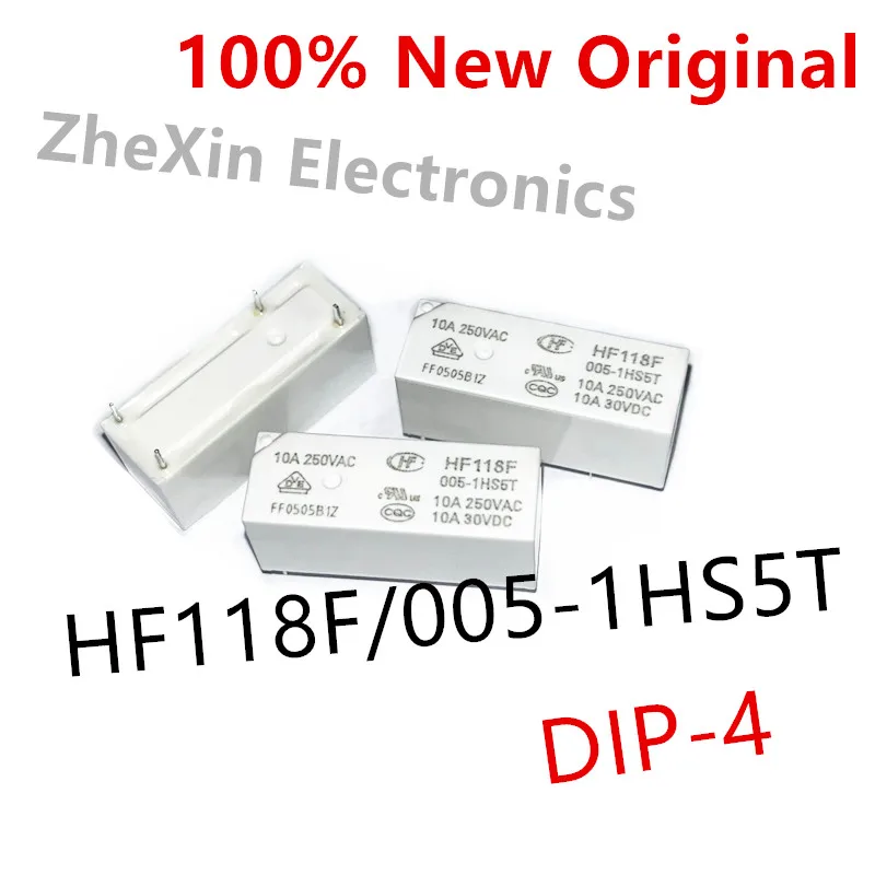 10PCS/Lot  HF118F/005-1HS5T 、HF118F/012-1HS5T 、HF118F/024-1HS5T  Power relay  HF118F-005-1HS5T、HF118F-012-1HS5T、HF118F-024