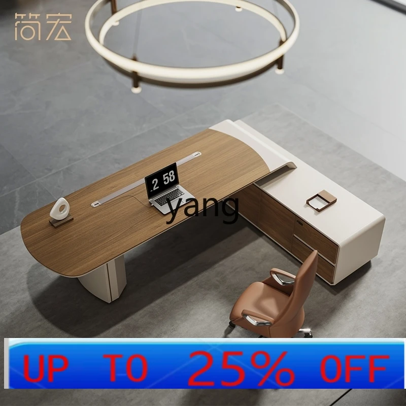 

Ltt Modern Simple President Office Manager Leadership Office Furniture Table and Chair Combination