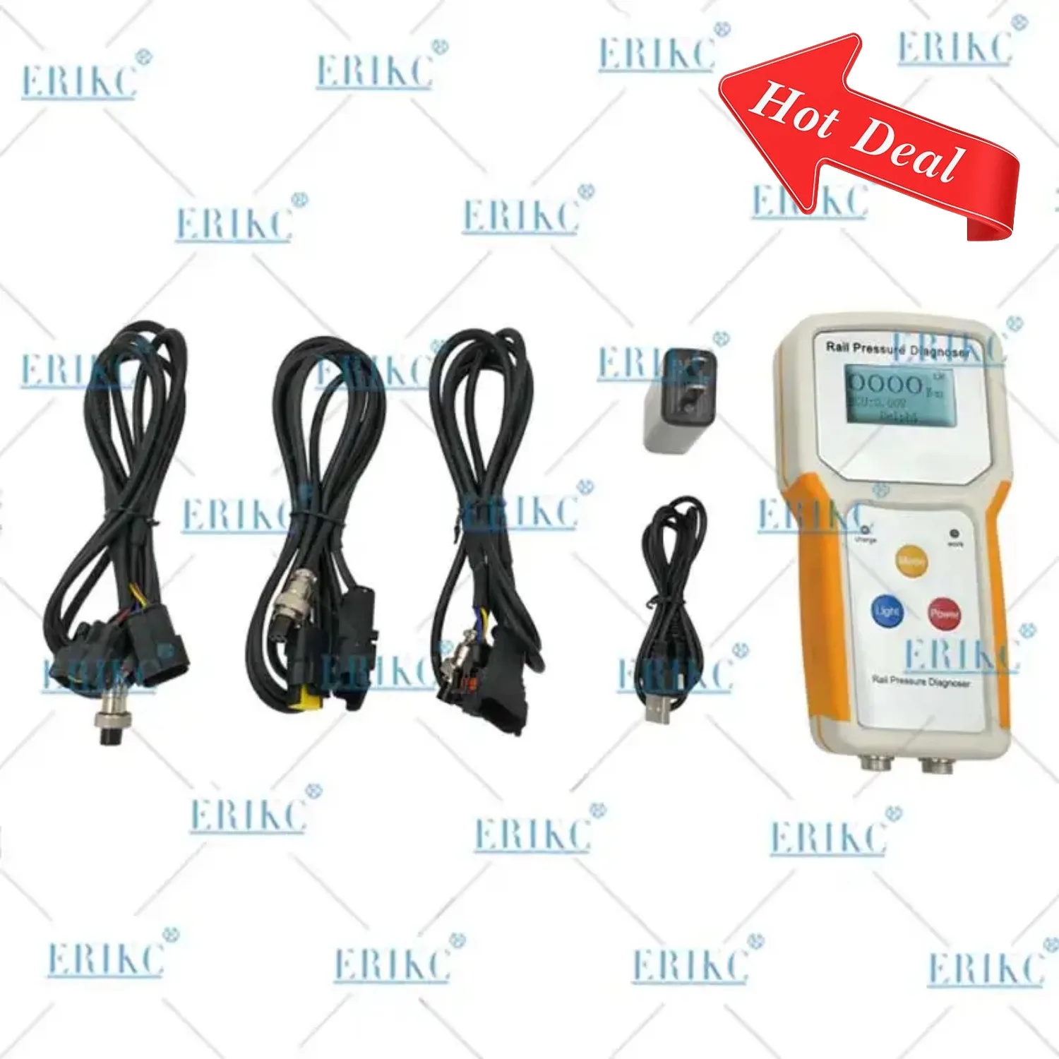 

ERIKC RPD100 Digital Common Rail Pressure Tester Auto Diagnostic Tool EUC voltage for Bosch Denso Delphi E1024141