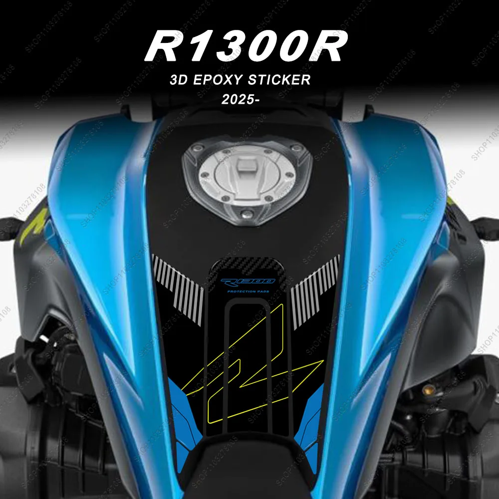For R1300R R 1300 R 2025 3D Resin Decals Motorcycle Fuel Tank Pad Stickers Protection Kit