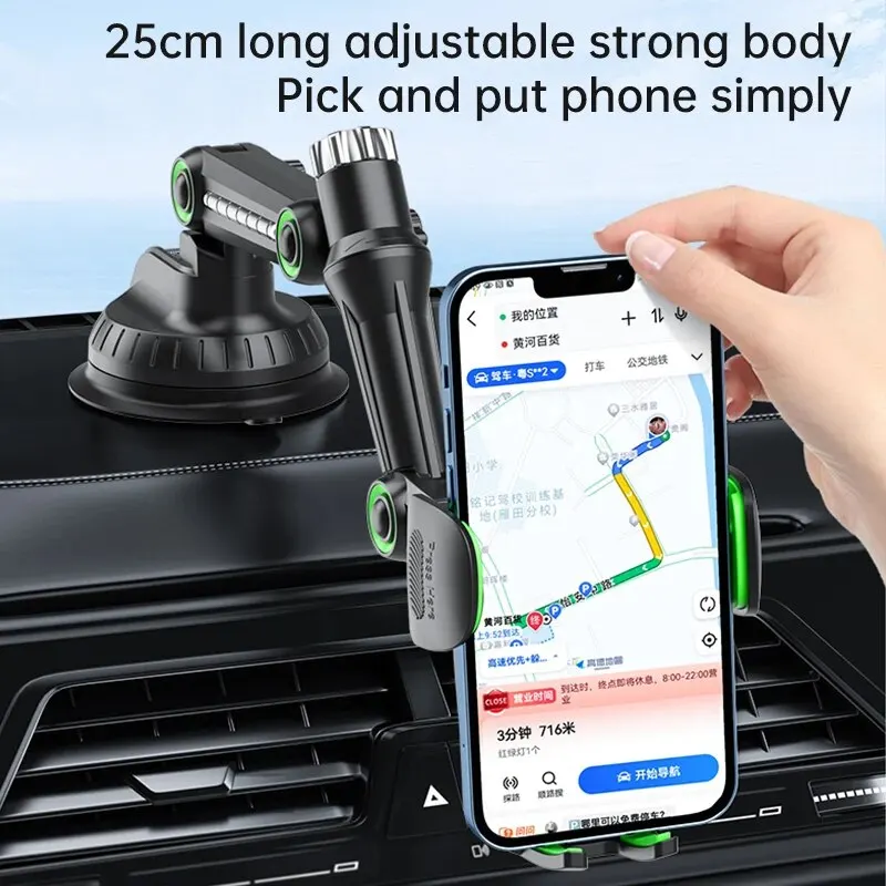 Suction Cup Phone Holder Windshield/Dashboard/Window, Universal Suction Cup Car Phone Holder Mount with Sticky Gel Pad, Compatib