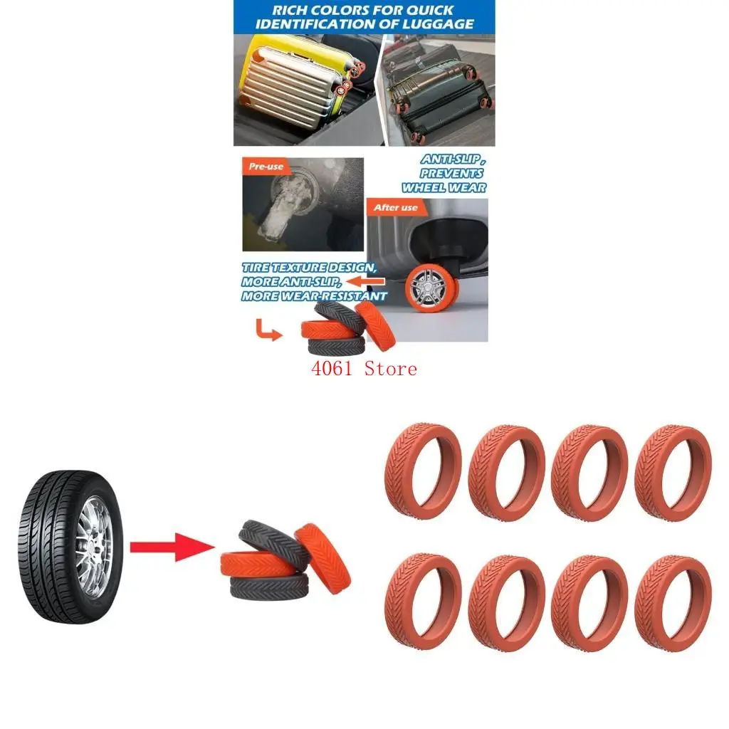 

Luggage Accessories Silicone Protective Cover for Most Caster Reduce Noise